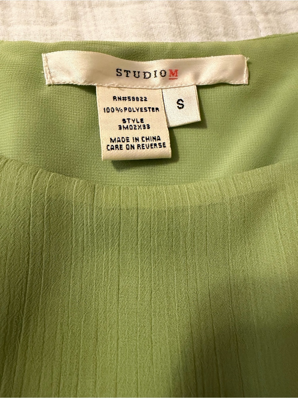 SOLD / Studio M Sleeveless Pleated Waist-Detail Peplum Blouse, EUC. Small - Picture 5 of 8